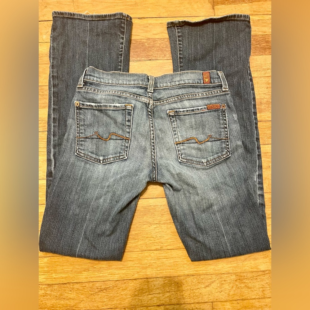 SOLD 7 For All Mankind Y2K Low Rise Original Bootcut Jeans Sz 27
